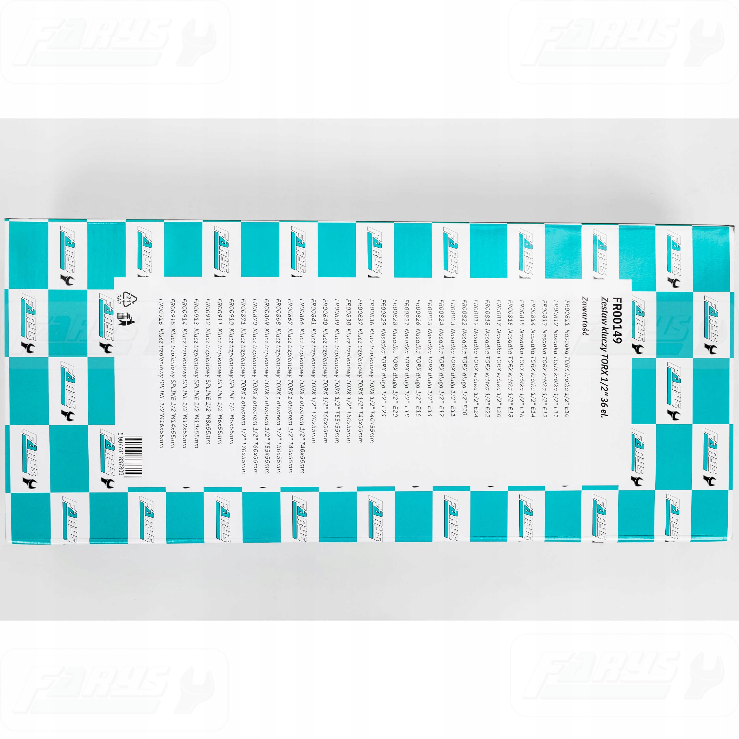 WKŁAD DO SZAFKI WYPOSAŻENIE PREMIUM ZESTAW KLUCZY TORX 1/2” 36el. Stan opakowania oryginalne