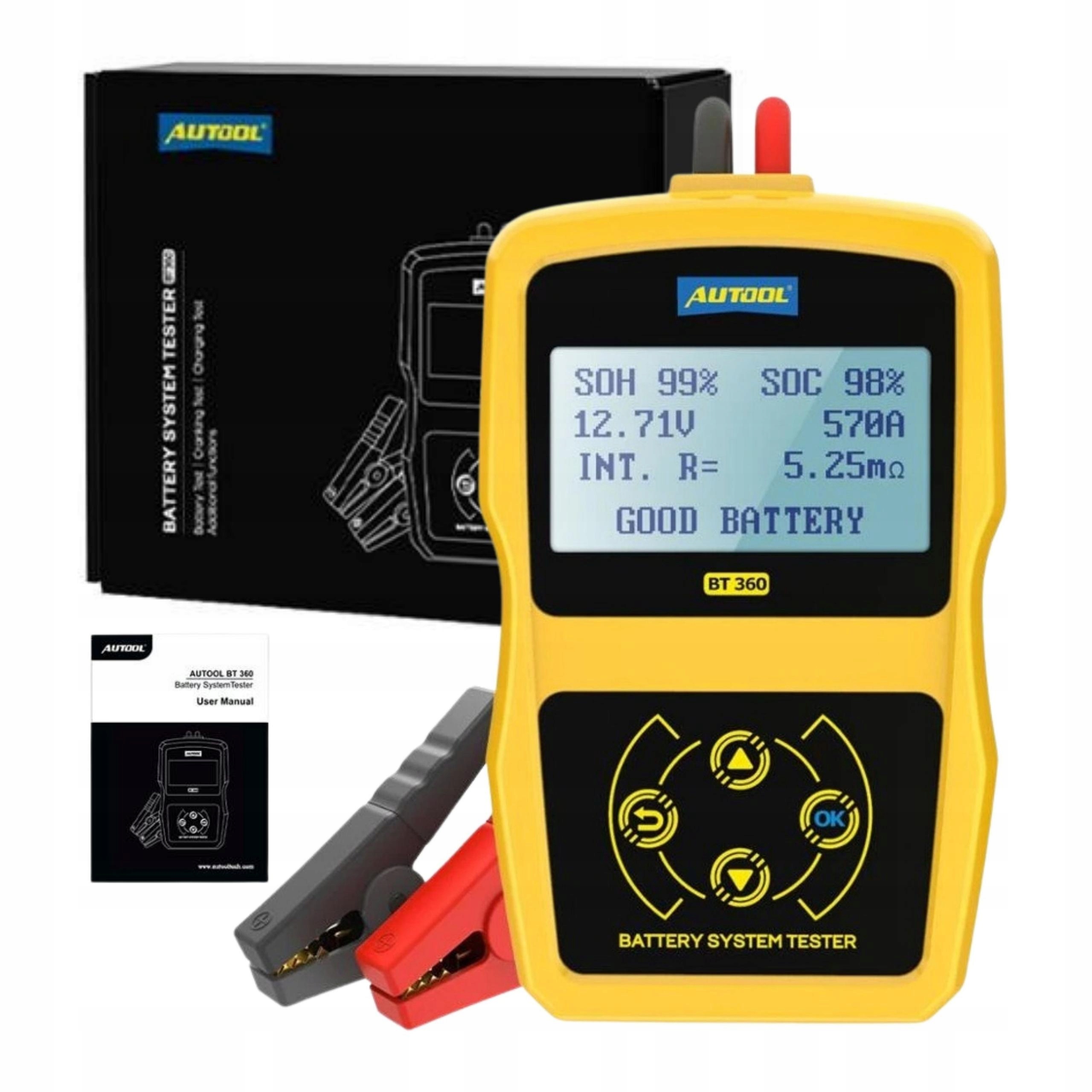 ТЕСТЕР БАТАРЕИ 12V МЕТР БАТАРЕИ AUTOOL