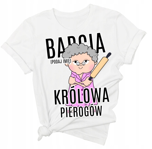 

Koszulka na dzień babci z Imieniem od wnuczki S/m