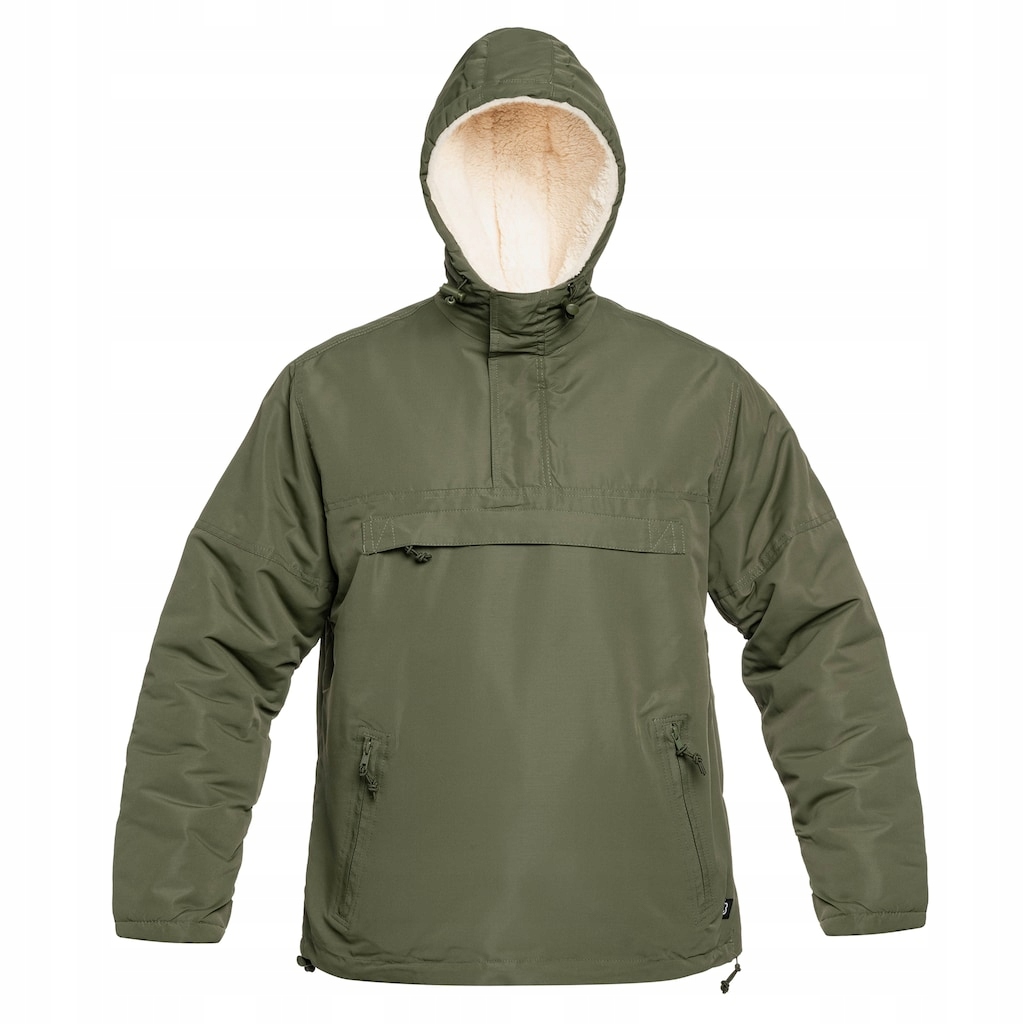 Větrovka Brandit Sherpa Windbreaker olivová 3XL s kapucí