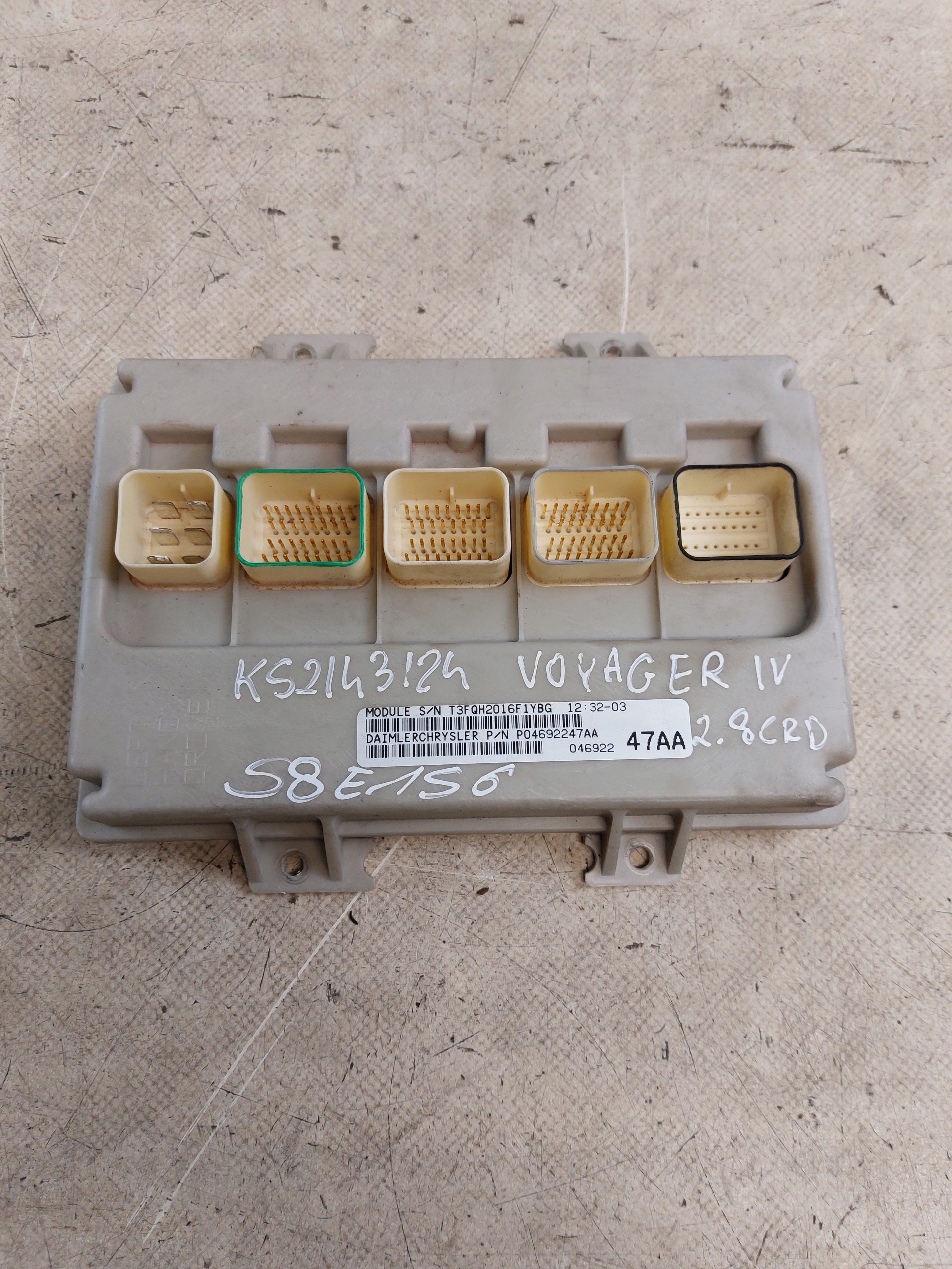 comfort control unit CHRYSLER VOYAGER IV