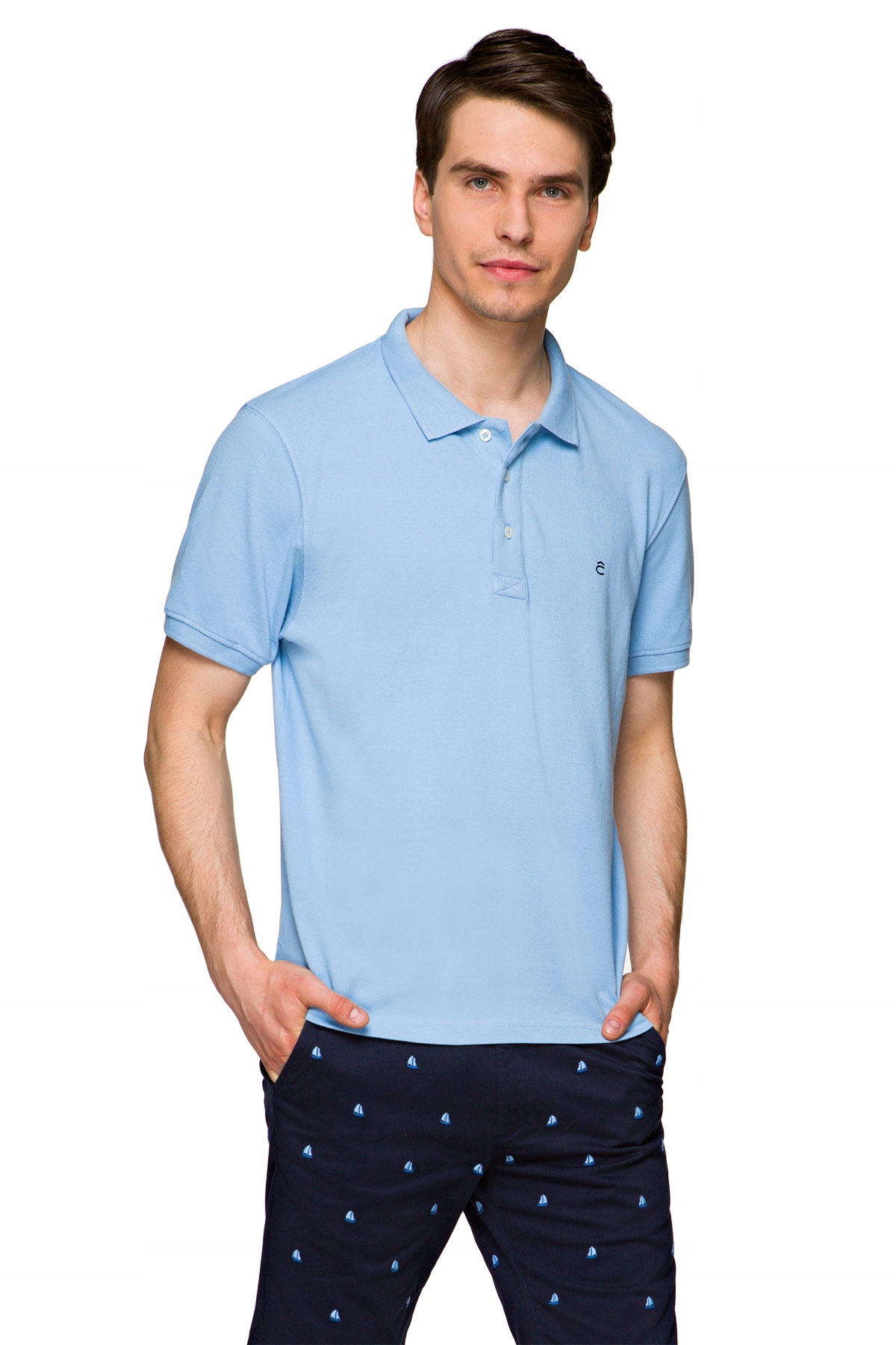 

Koszulka Polo Męska Błękitna Lancerto Patrick M