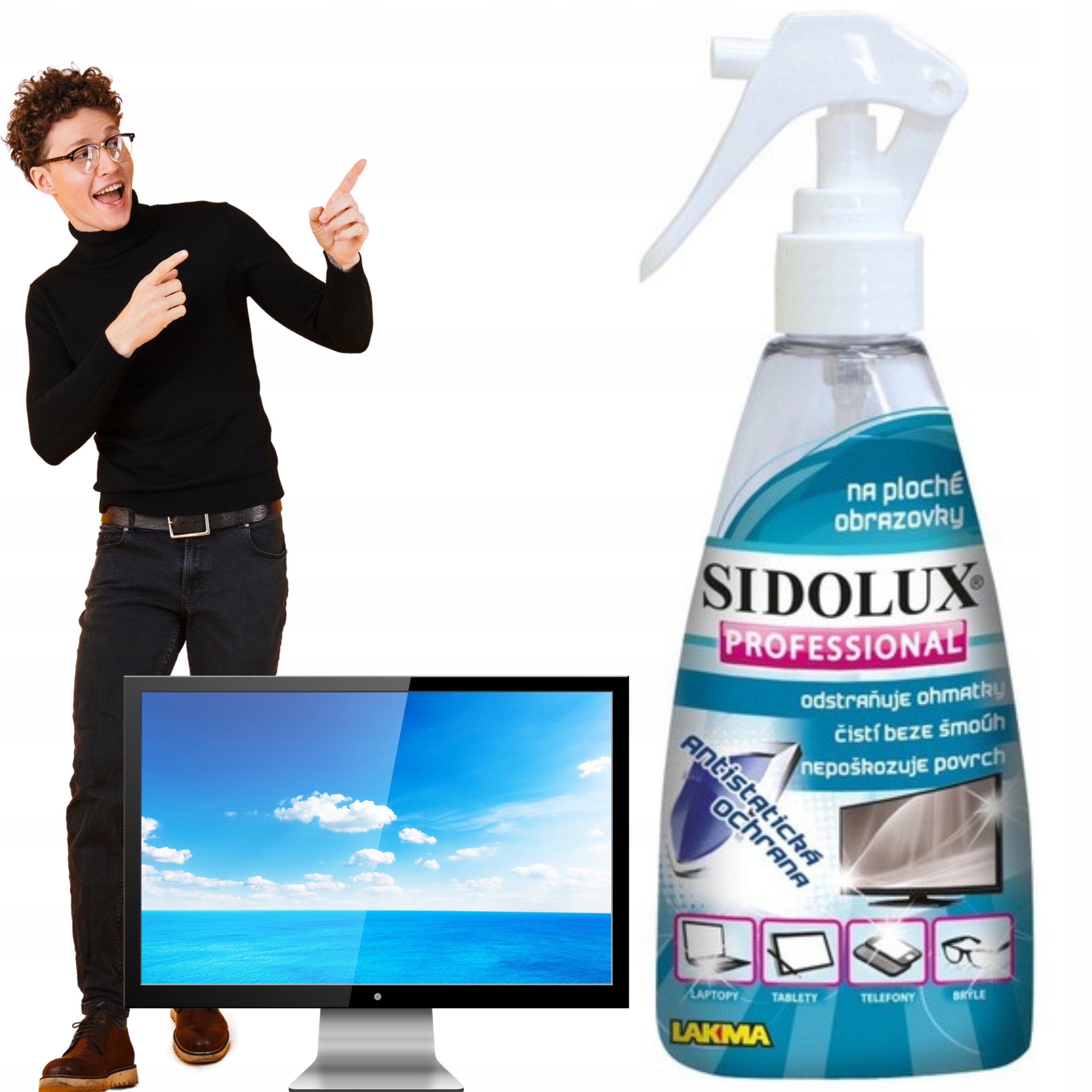 Sidolux płyn do czyszczenia płaskich ekranów Professional 200 ml