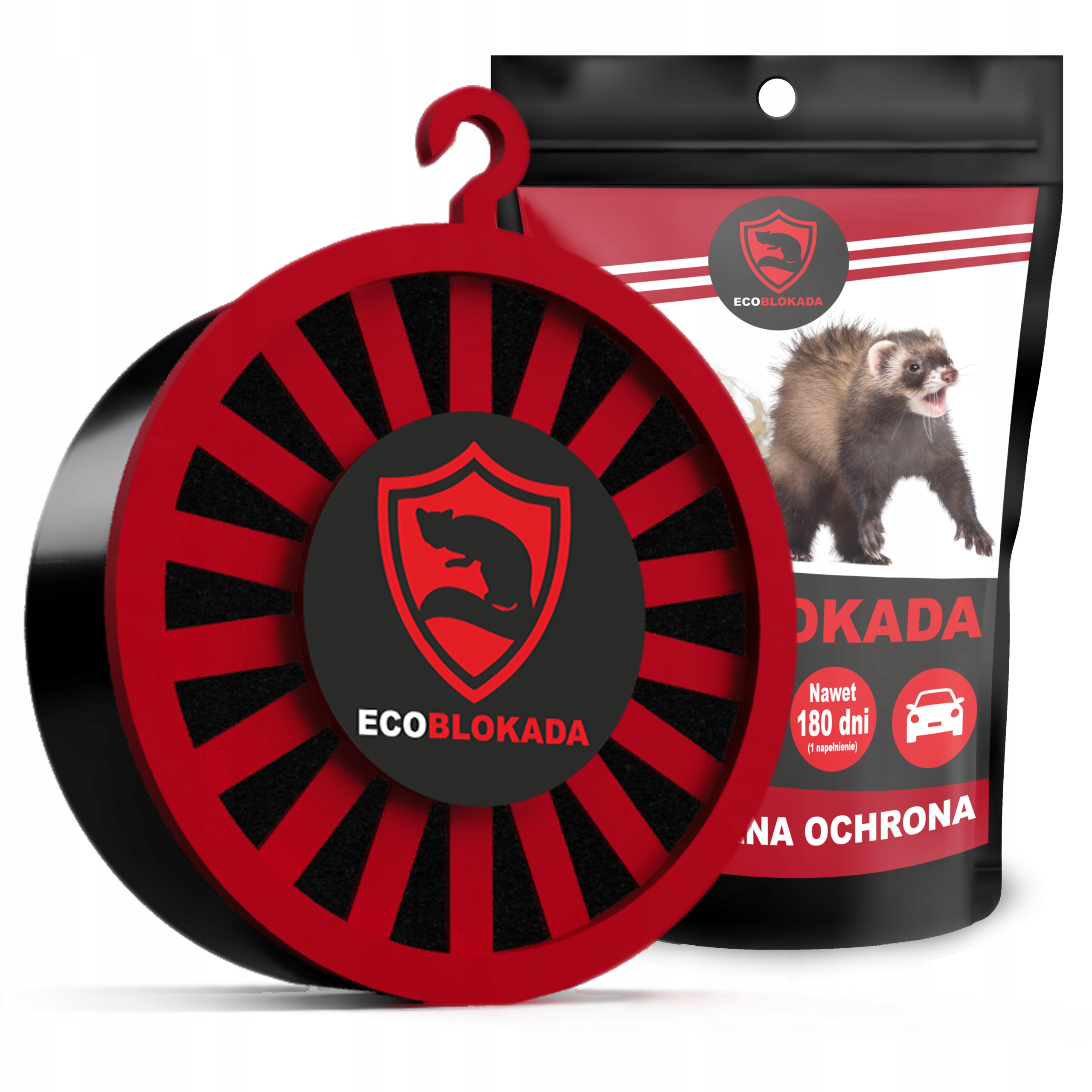 ECOBLOKADA ODSTRASZACZ DO SAMOCHODU NA KUNY PREPARAT PŁYN STOP ZAWIESZKA