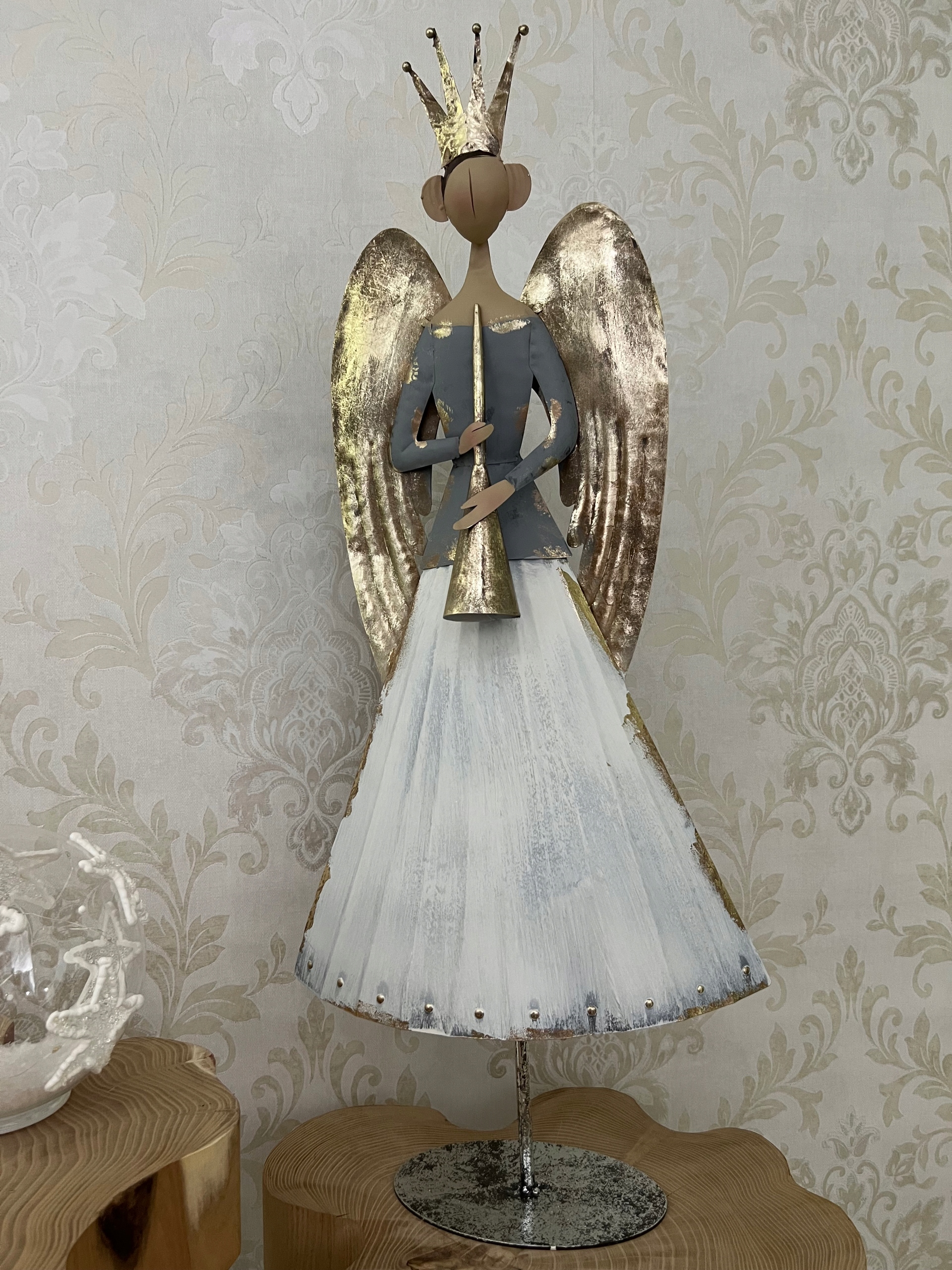 ANIOŁ DEKORACJA ŚWIĄTECZNA FIGURA SWIĄTECZNA 80,5 CM Materiał dominujący inny