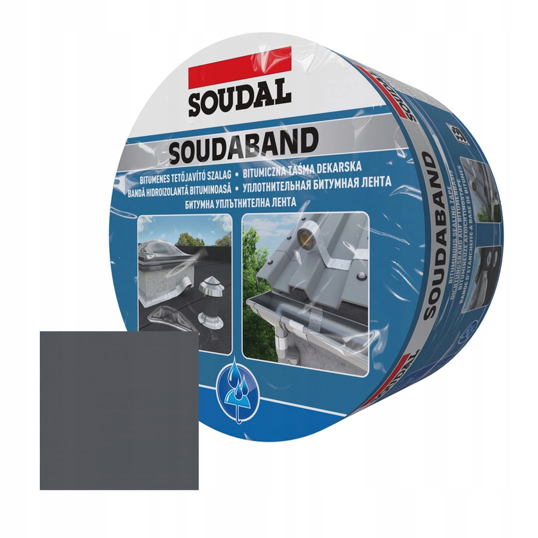 Těsnící pokrývačská páska Soudal Soudaband olovo grafit 22,5 cm x 10 m