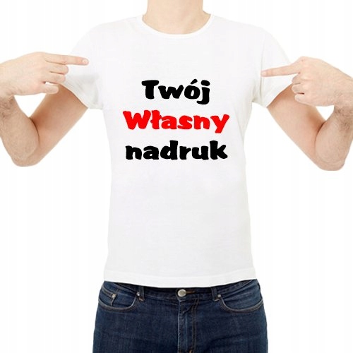 

Koszulka Z Własnym Nadrukiem Tekstem Grafiką Foto