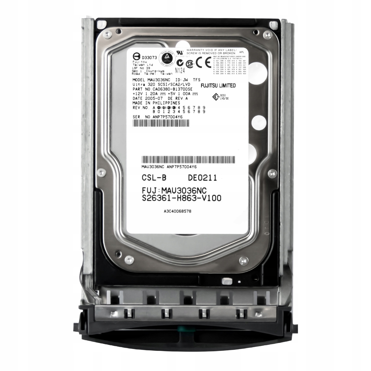 Fujitsu S26361-H863-V100 36 Gb 15K Scsi pevný disk MAU3036NC