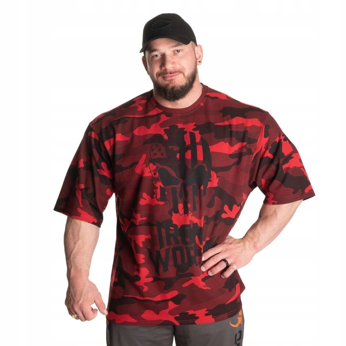 Luźna koszulka treningowa na siłownie Gasp Thermal Skull Tee M