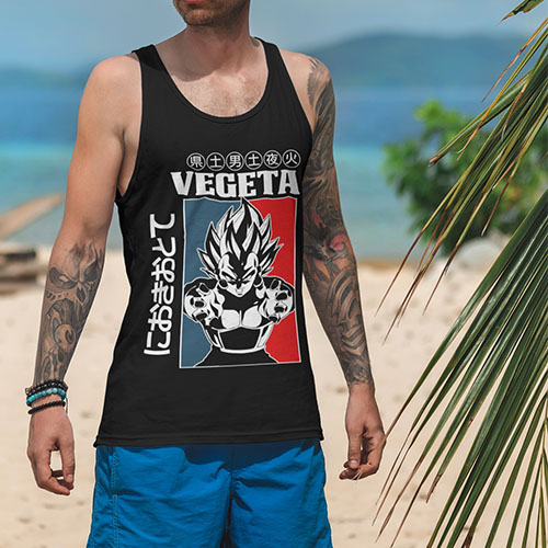 TANK TOP DRAGONBALL SG VEGETA Marka inna