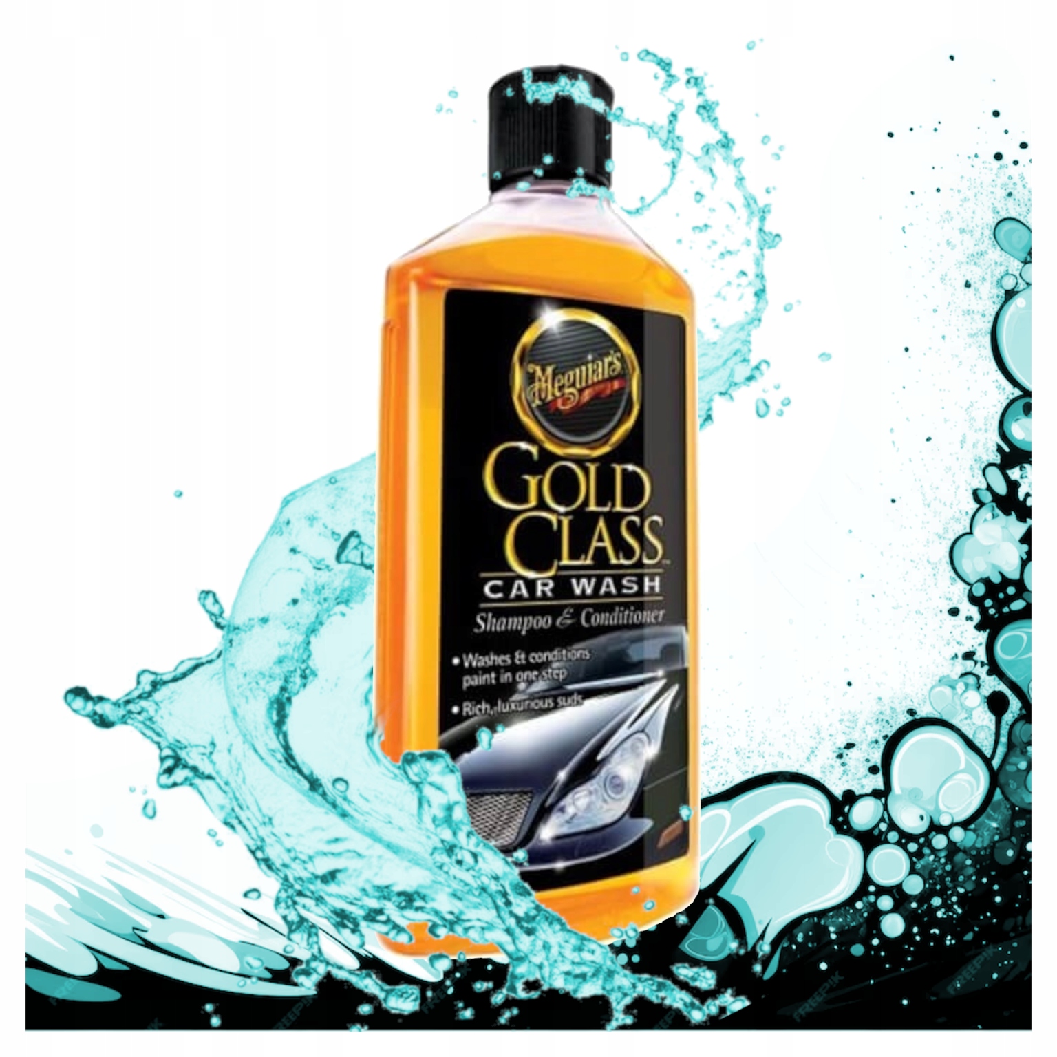 Neutralne pH Szampon Samochodowy Meguiar's Gold Class Car Wash 473ml