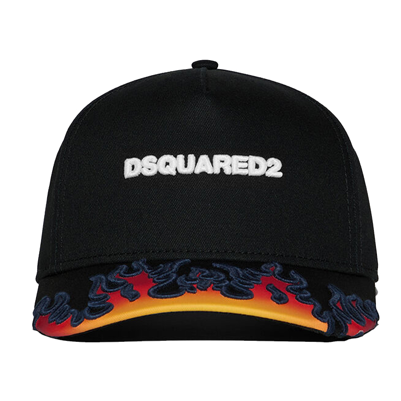Dsquared2 – Černá kšiltovka v plamenech