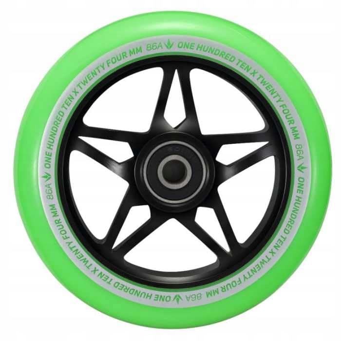 Blunt S3 110 mm kolečko pro výkonnostní koloběžku Green