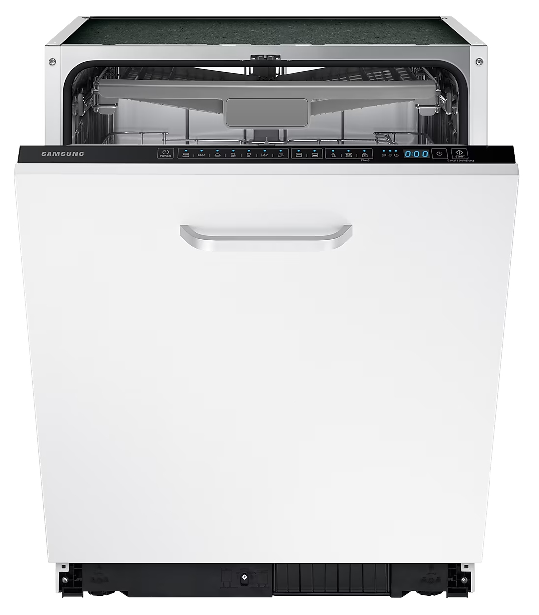 CZARNY ZESTAW AGD DO ZABUDOWY SAMSUNG Z OKAPEM BEZ MIKROFALI Zawartość zestawu lodówka do zabudowy okap piekarnik płyta indukcyjna zmywarka do zabudowy