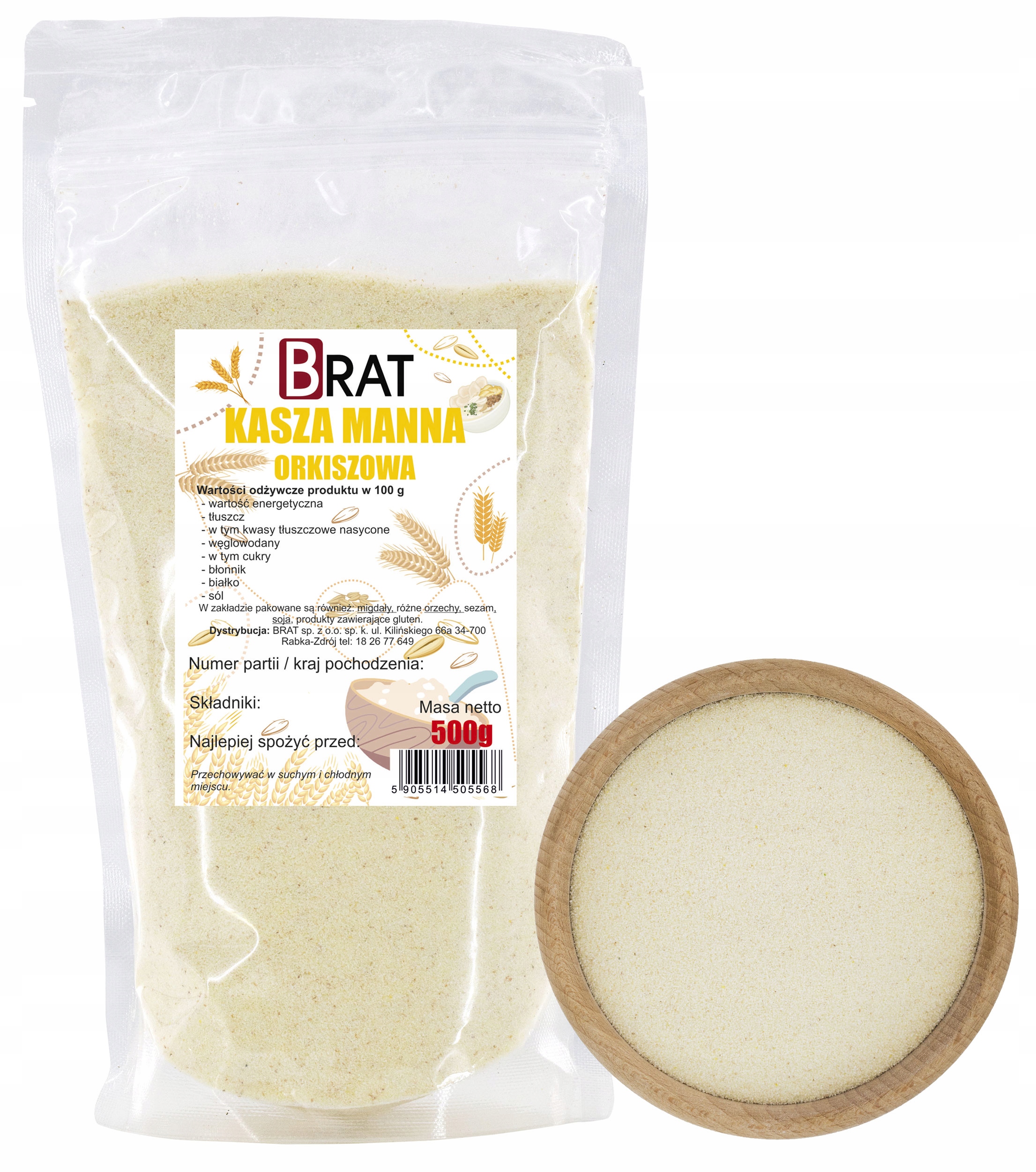 Brat Kaše mana špaldová 500g