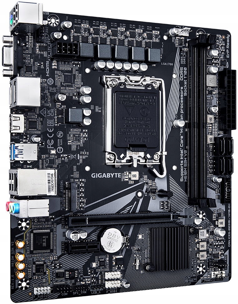 Gigabyte H610M S2H V2 DDR5 Intel H610 LGA1700 2x DDR5 M.2 2x Dp
