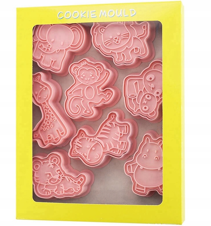 

3D Foremki Do Ciasteczek Ciastka Zwierzątka 8 szt
