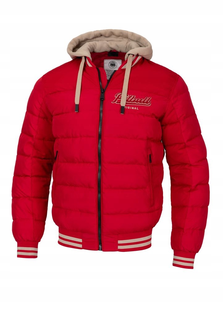 Pánská Zimní bunda s odepínací kapucí Pitbull Zateplená Prošívaná Hidden