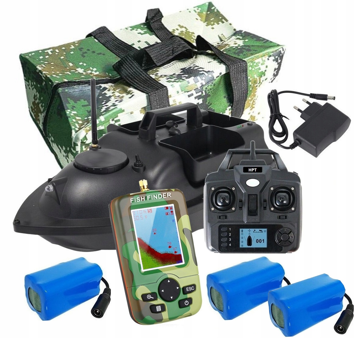 

Łódka Zanętowa V010 Echosonda Gps Samopowrót