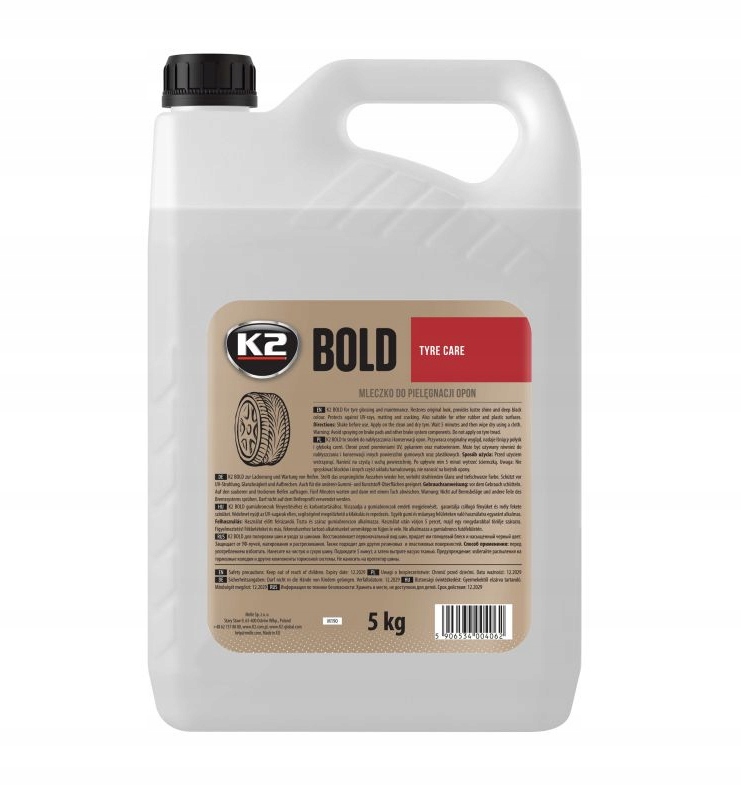 

K2 Bold 5KG Płyn Do Nabłyszczania Opon