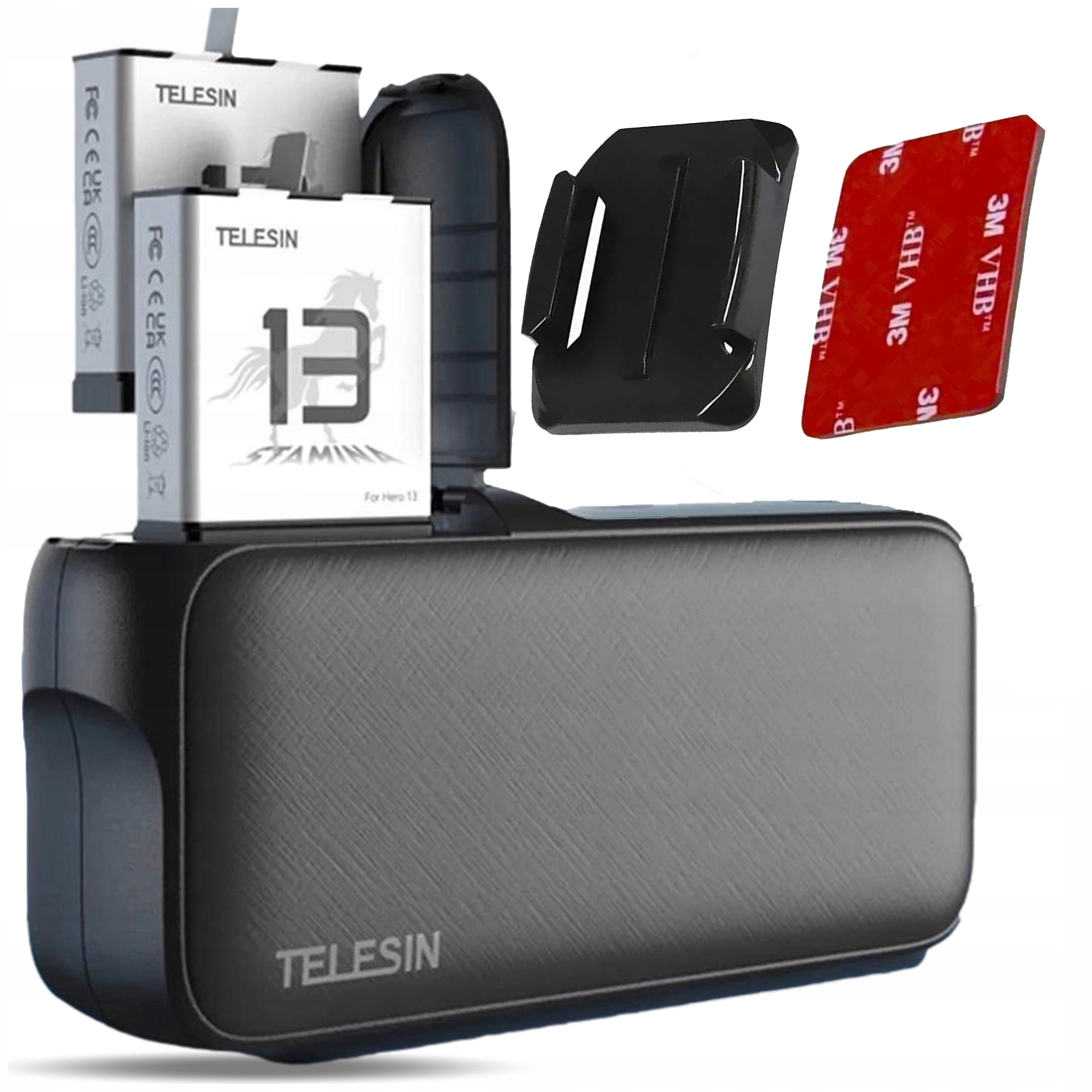 Telesin Powerbank 10000mah Usb nabíječka akumulátoru pro GoPro Hero 13 černá