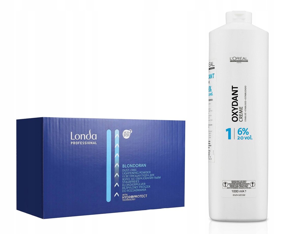 Londa Blondoran 2x 500 g rozjasňovač Loreal Oxydant Creme 20 Vol 6% 1000 ml