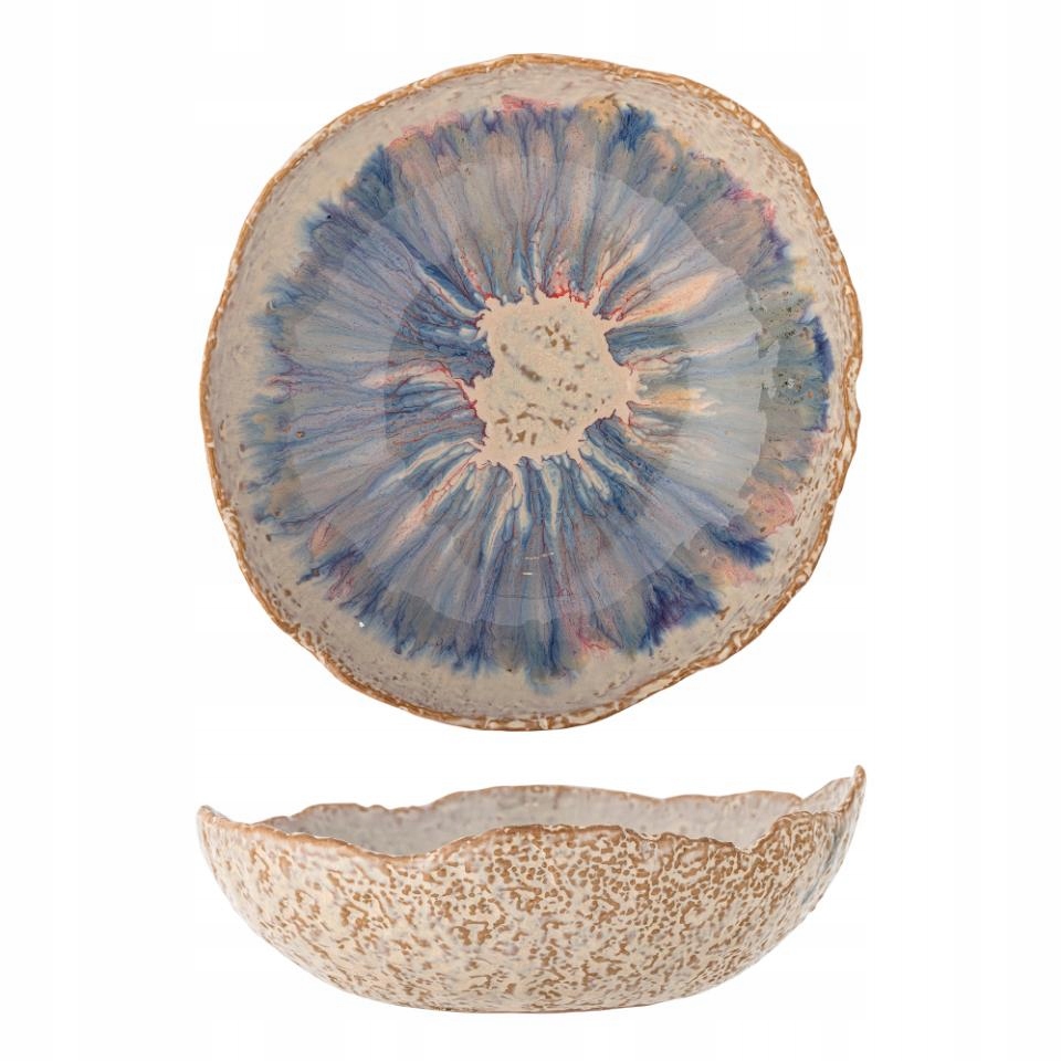 Bloomingville Amalia Keramická dekorativní mísa 24 cm modrá