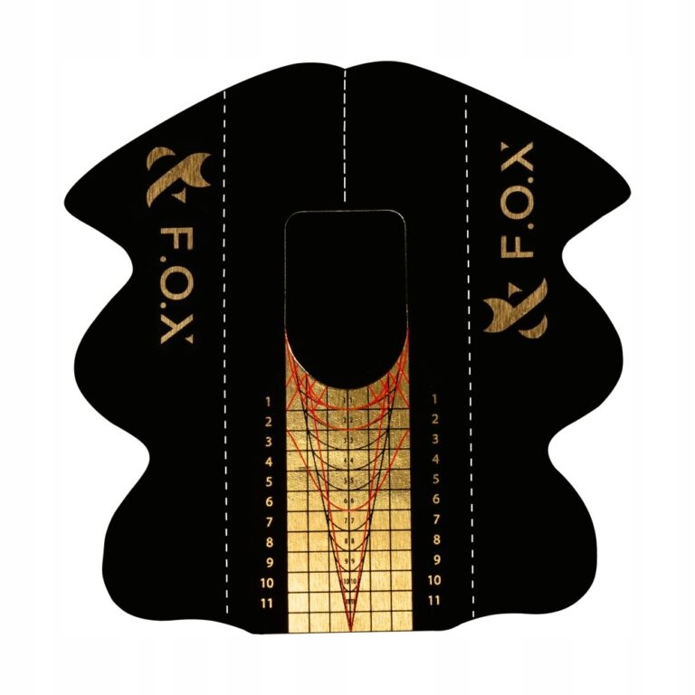 Papírové formy na prodlužování nehtů Fox Basic Nail Forms 500ks