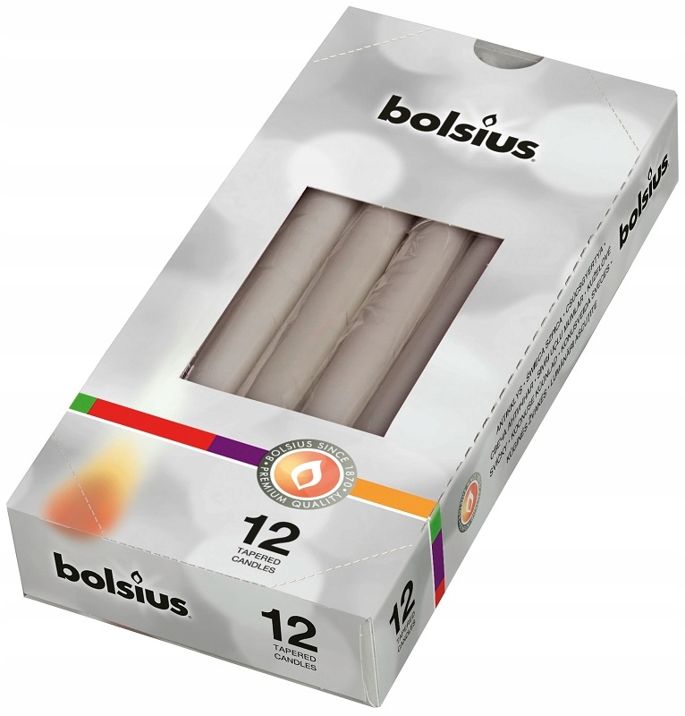 

Bolsius Świeca Szpica 245/24 Ciepły Szary A'12
