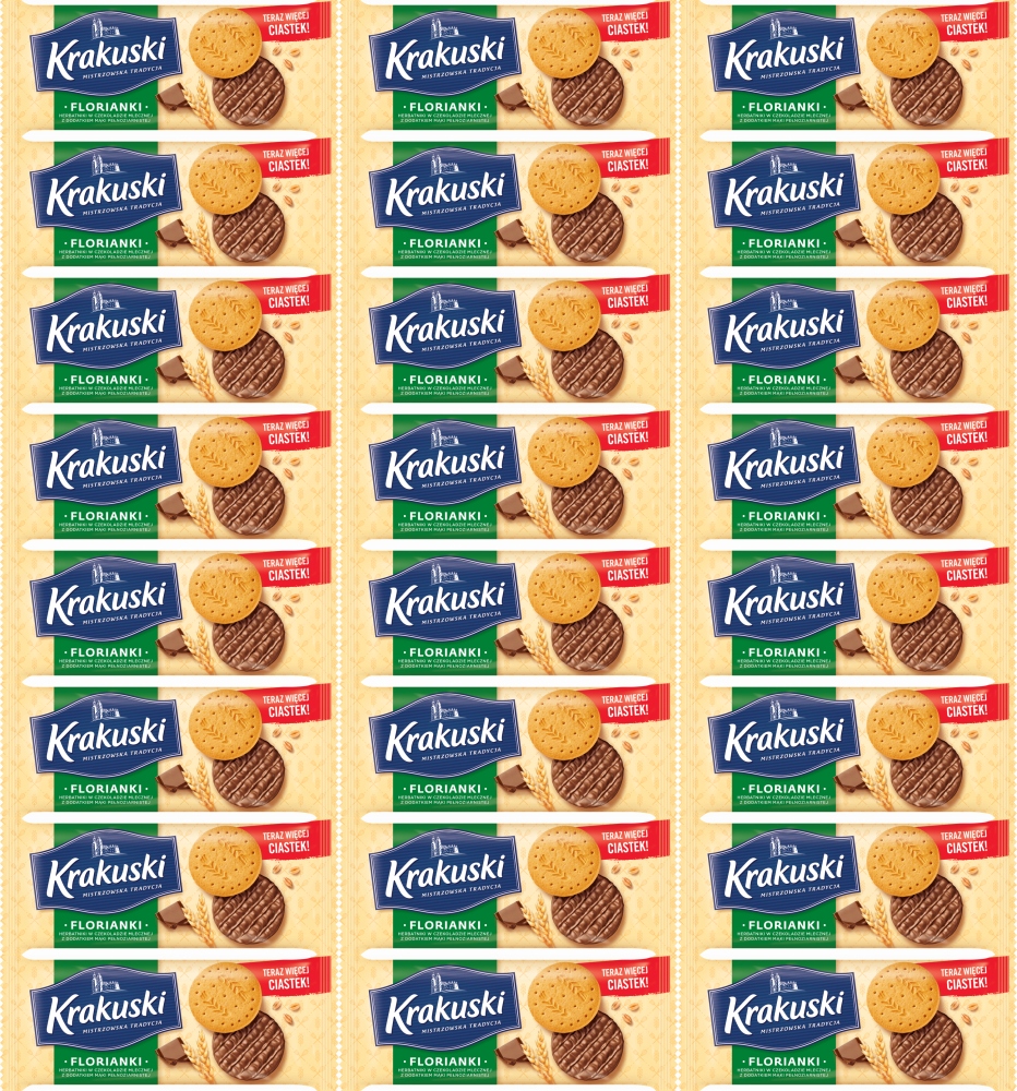 Krakuski Herbatniki Florianki 171g x24