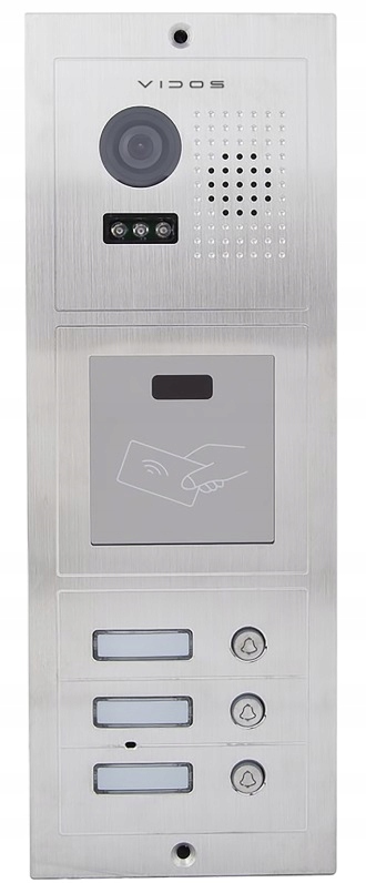 3-účelová bránová stanica Rfid Vidos S603-A2 Led Ir 1/3″ farba
