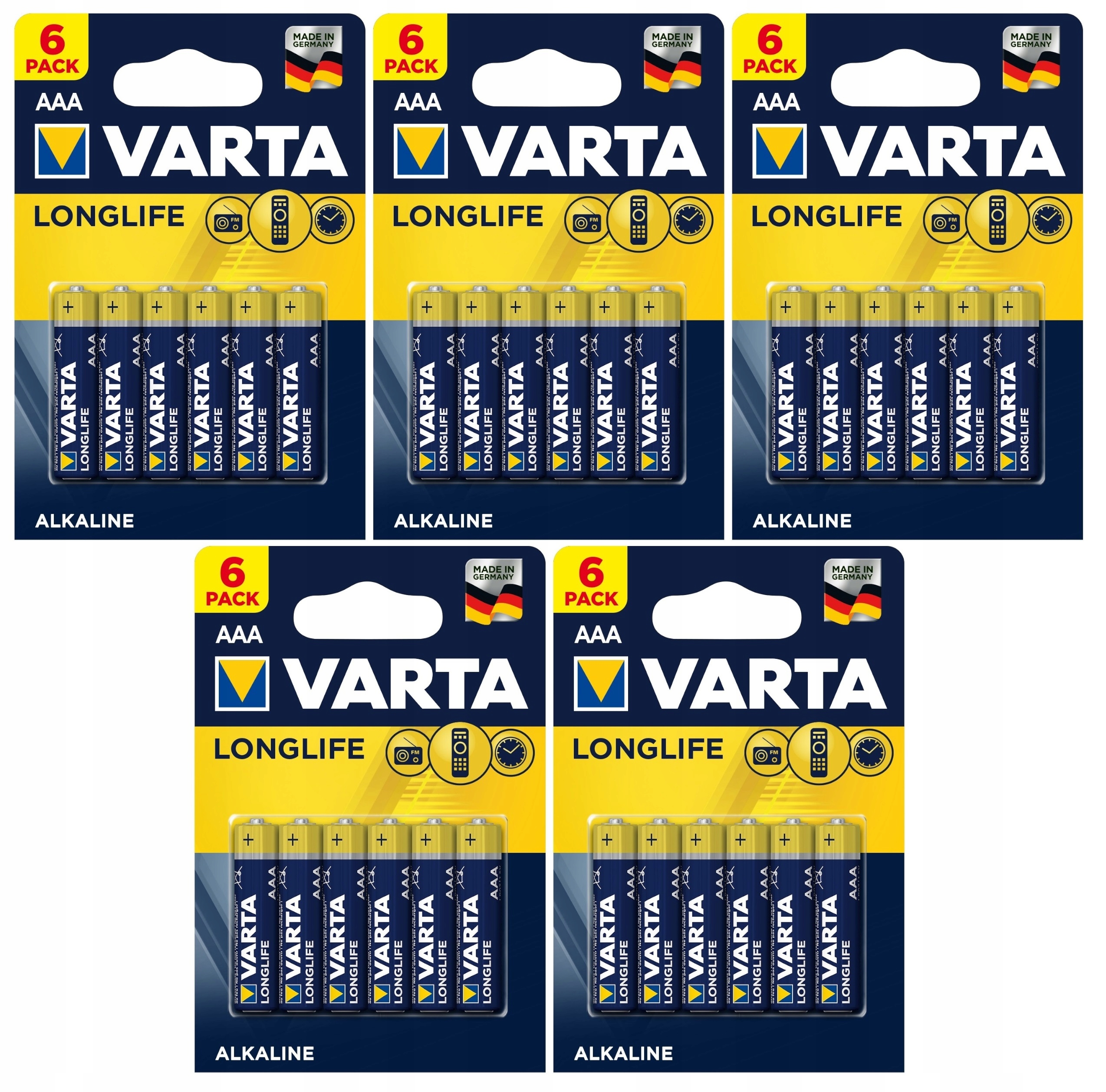 

bateria Varta Longlife Aaa 30 szt. LR03