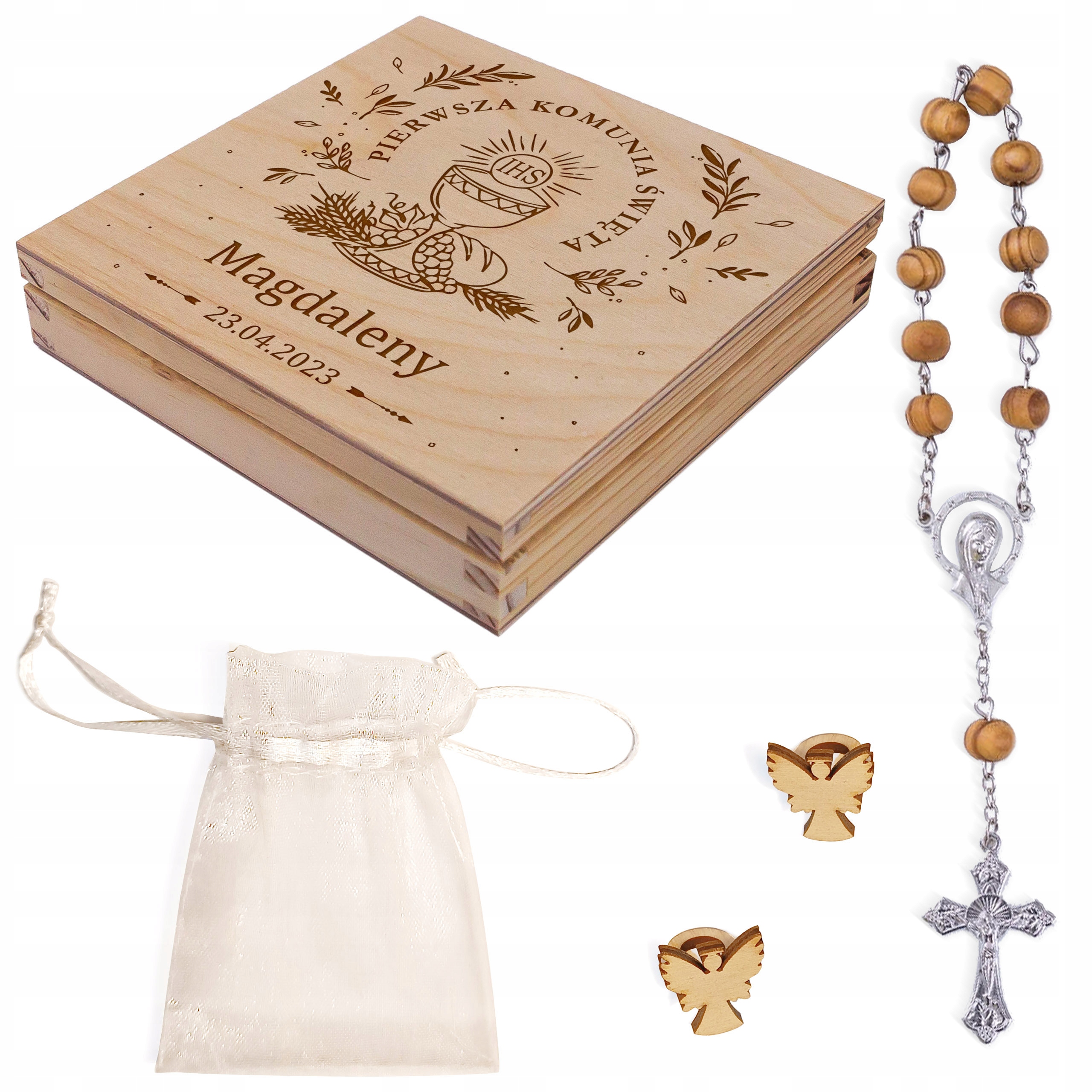 PAMIĄTKA PIERWSZEJ KOMUNII ŚWIETEJ PUDEŁKO NA PIENIĄDZE PREZENT NA KOMUNIĘ