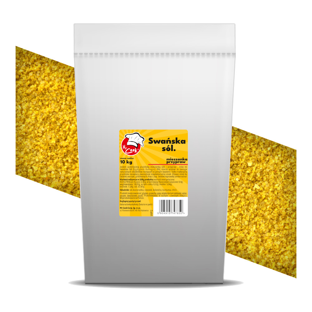 Swańska Sól Dodatku Glutaminianu Sodu 10kg