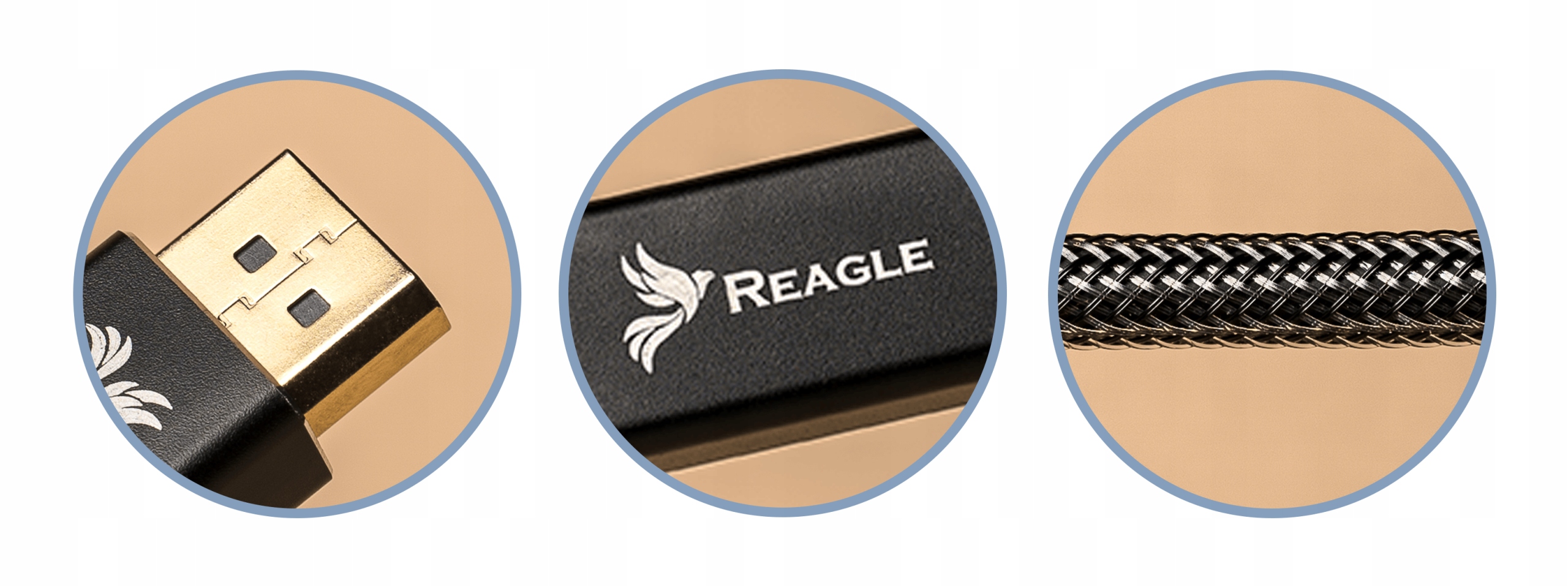 REAGLE KABEL DISPLAY PORT do HDMI DP PRO DisplayPort 4K 2K HDR PRZEWÓD 1M Marka Reagle