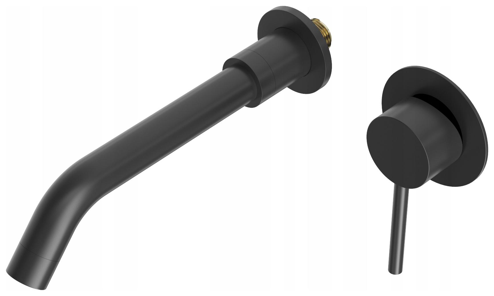 Podomietková Umyvadlová Batéria Mosadzná Box Kivo Čierna