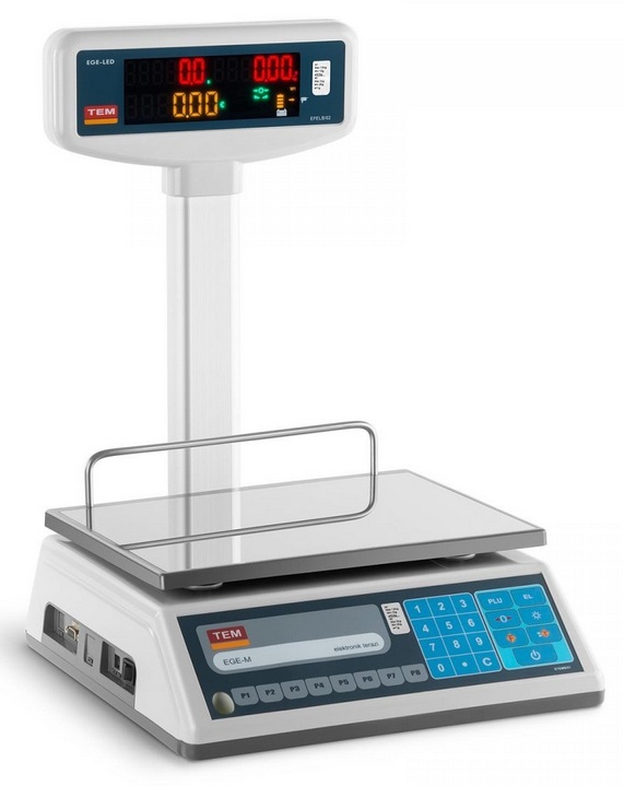 Obchodní váha – 3 kg 1 g – legalizace Tem TEL003B1D-V2-B1