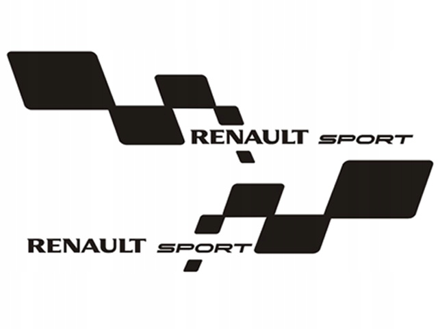 

Naklejki Renault Sport Clio Megane 45x15cm Komplet