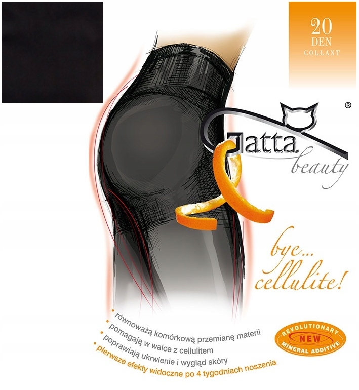 

Gatta Bye Cellulite 20den wyszczuplające nero 3