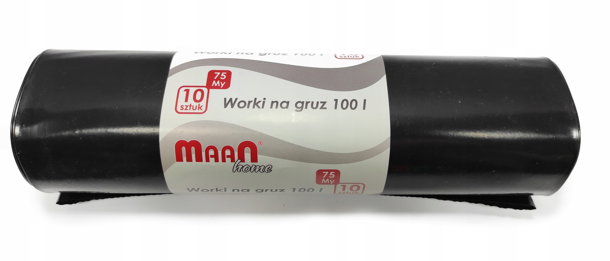 

Worki na gruz czarne 100l 10szt mocne 75My