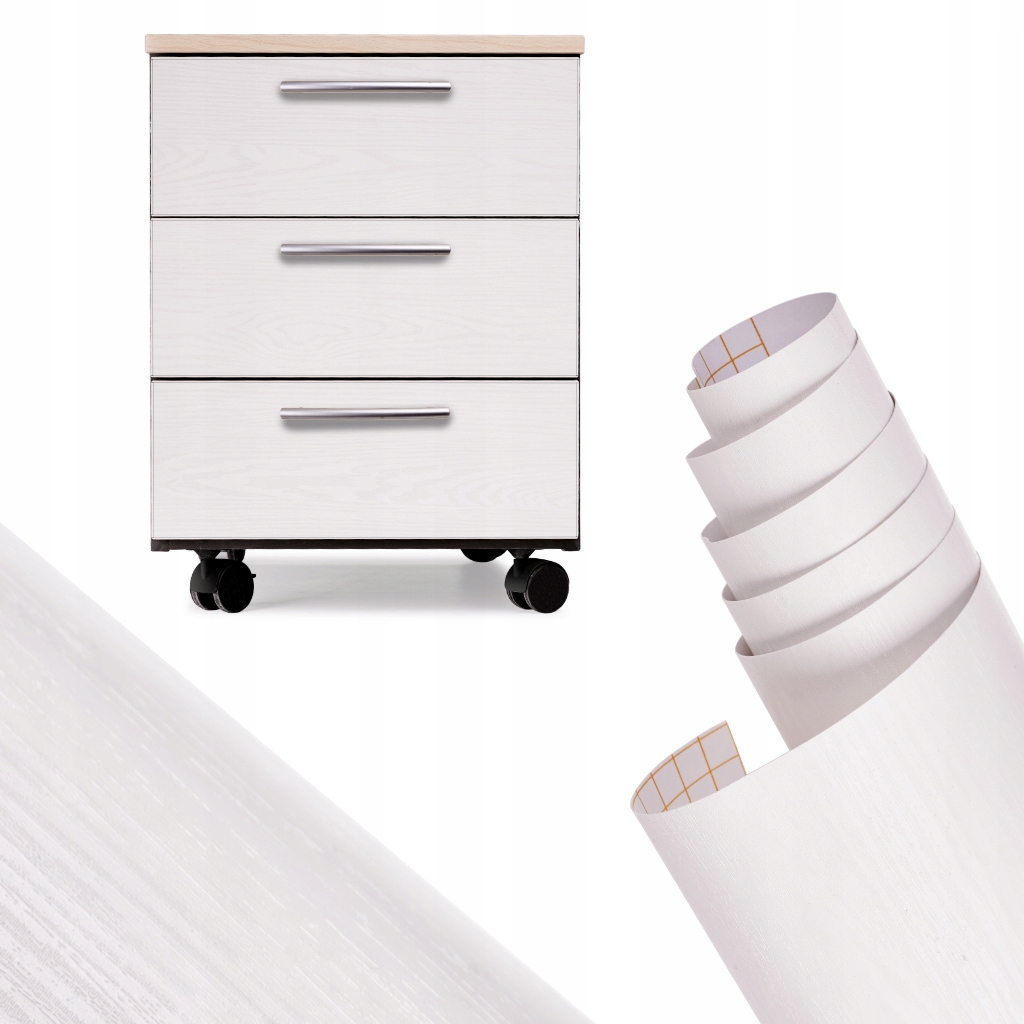 Samolepiaca fólia na tapety dub biely 1,22x50 m