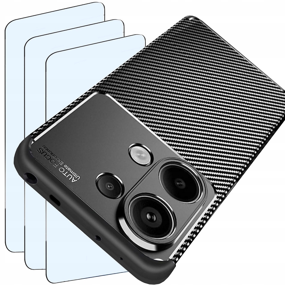 ETUI FX CARBON DO XIAOMI REDMI NOTE 13 PRO 5G + 3x SZKŁO