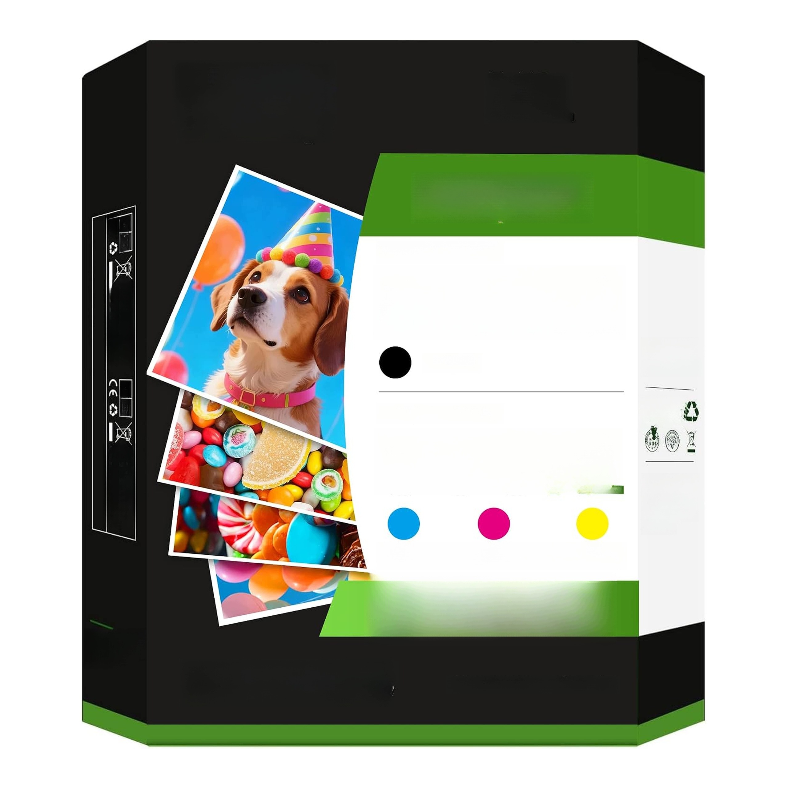 Inkoustové náplně kompatibilní s Hp 953XL Sada 4 ks Černá Azurová