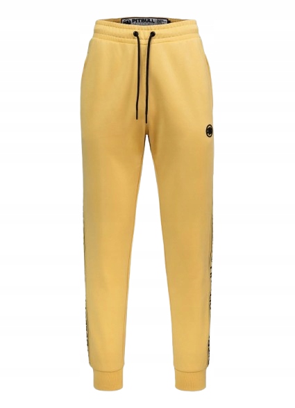 Pit Bull Dresové kalhoty Tape Logo Pale Yellow XL