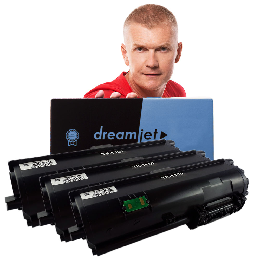 3x Toner pro Kyocera TK-1150 EcoSys P2235D P2235DN