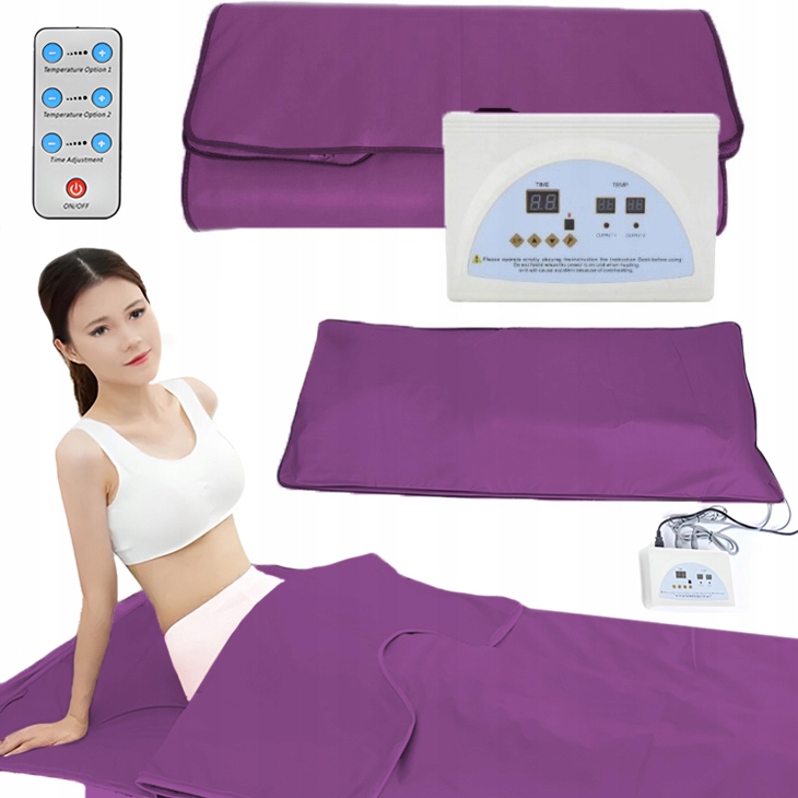 Инфракрасное одеяло для сауны для коррекции фигуры Фиолетовое