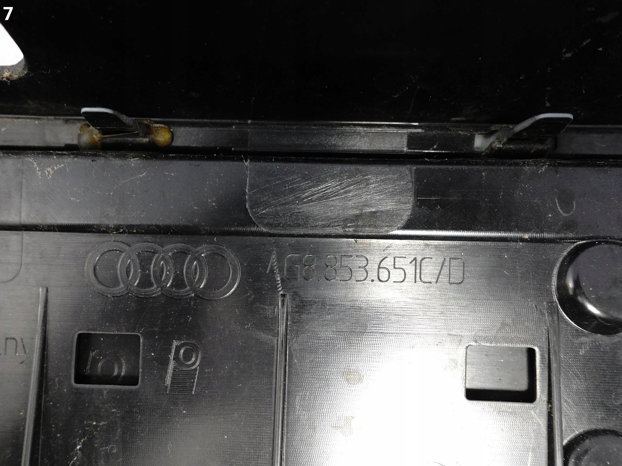 AUDI A7 4G8 10-14 S-LINE GRILL ATRAPA BLENDA PRZÓD BLACK Strona zabudowy przód