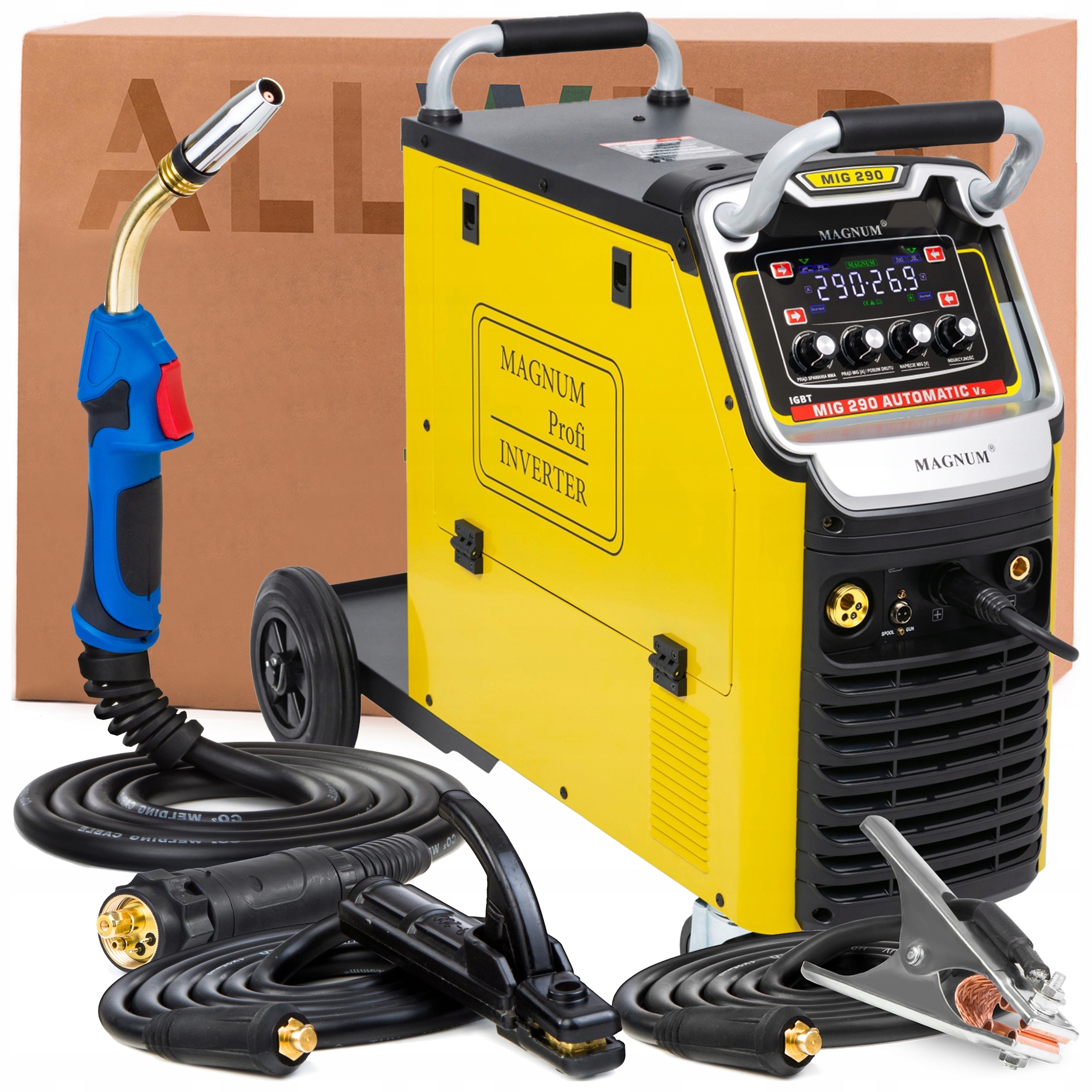 Svařovací Stroj Magnum Mig 290 Automatic V2 230V 400V Lutosvařování Mma 4X4 Igbt