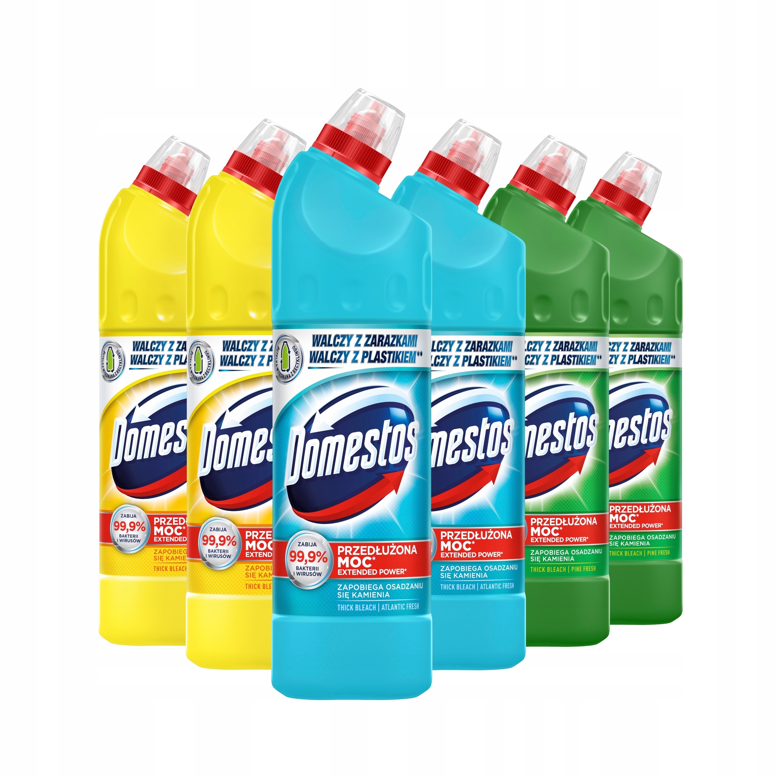 Levně Płyn Domestos czyszczenie Wc MIX 6 x 750 ml