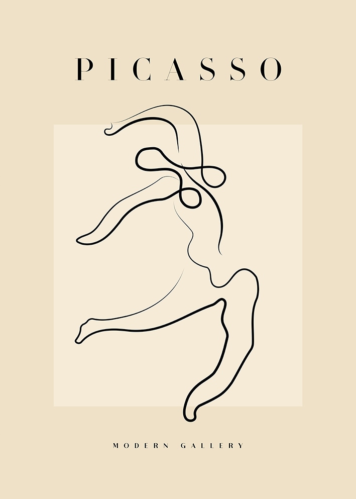 

Picasso człowiek taniec Plakat 50x70cm obraz #711